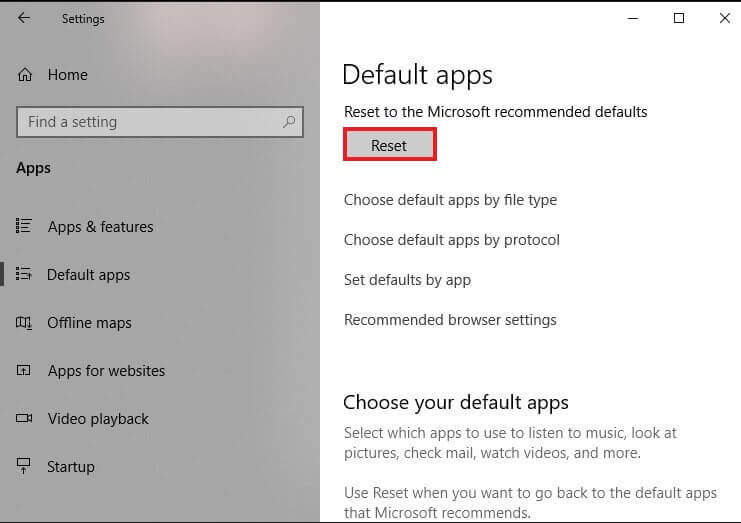 default apps