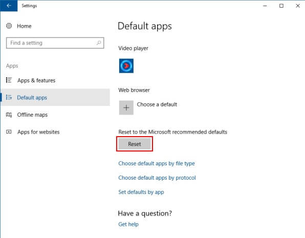 default apps