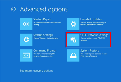 UEFI Firmware Settings