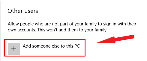 add someone else to this pc