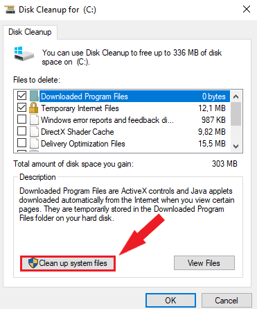 clean up system files