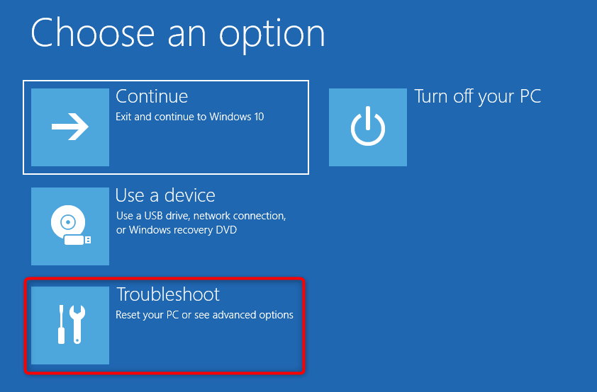 troubleshoot