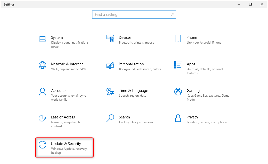 update and security