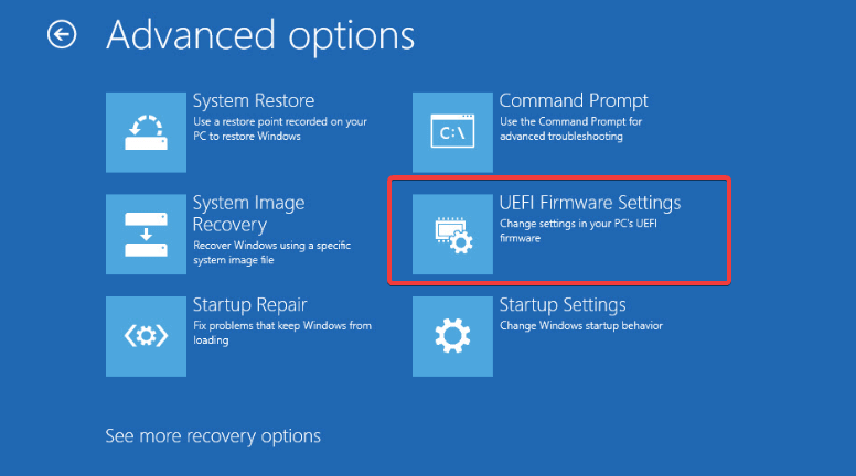 UEFI Firmware Settings
